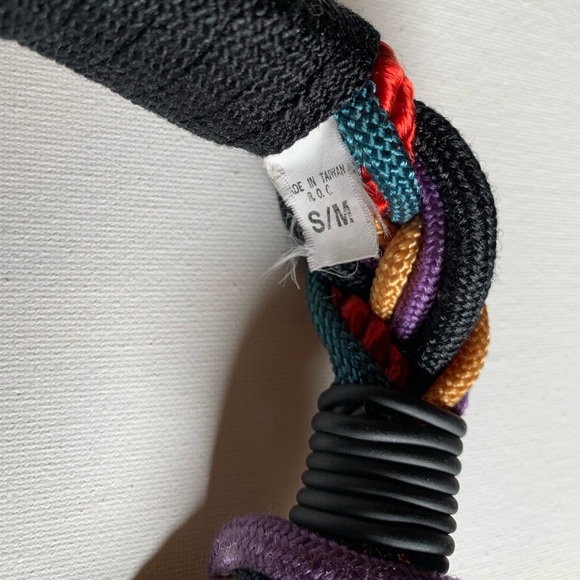 Vintage wide belt corded boho indie rope - Picture 6 of 10